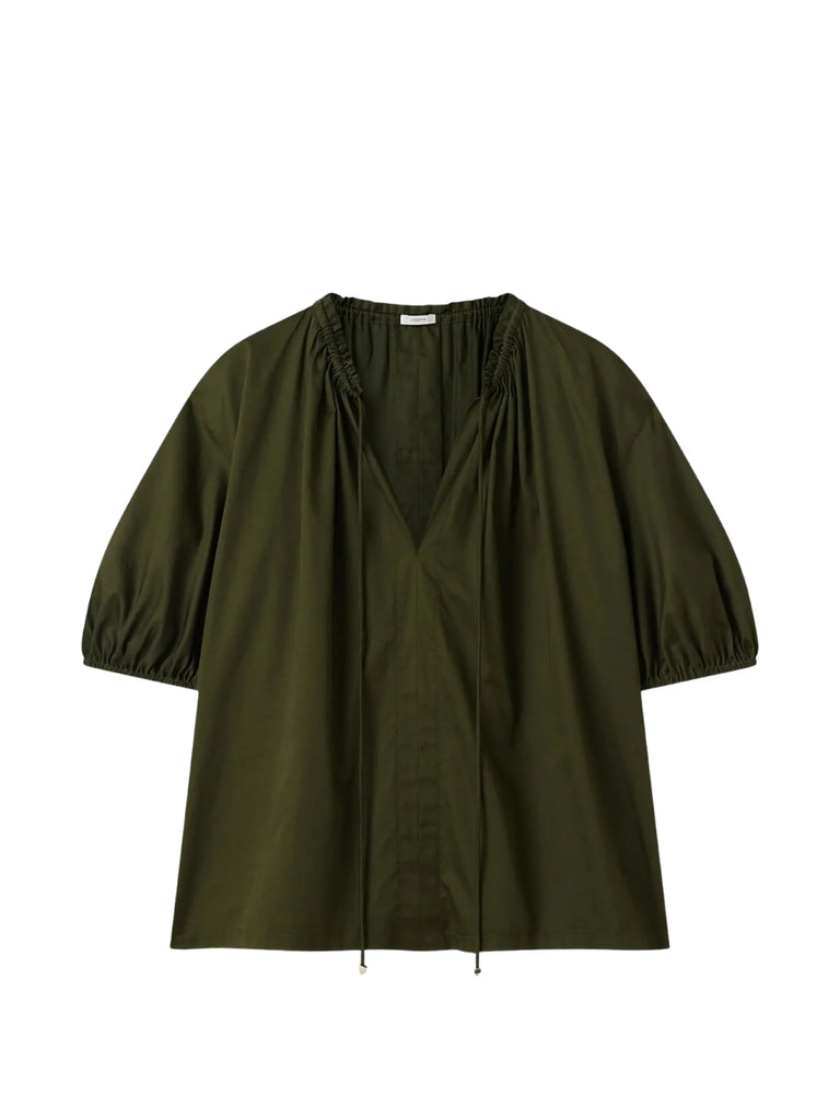 Nador ruffled V-neck top