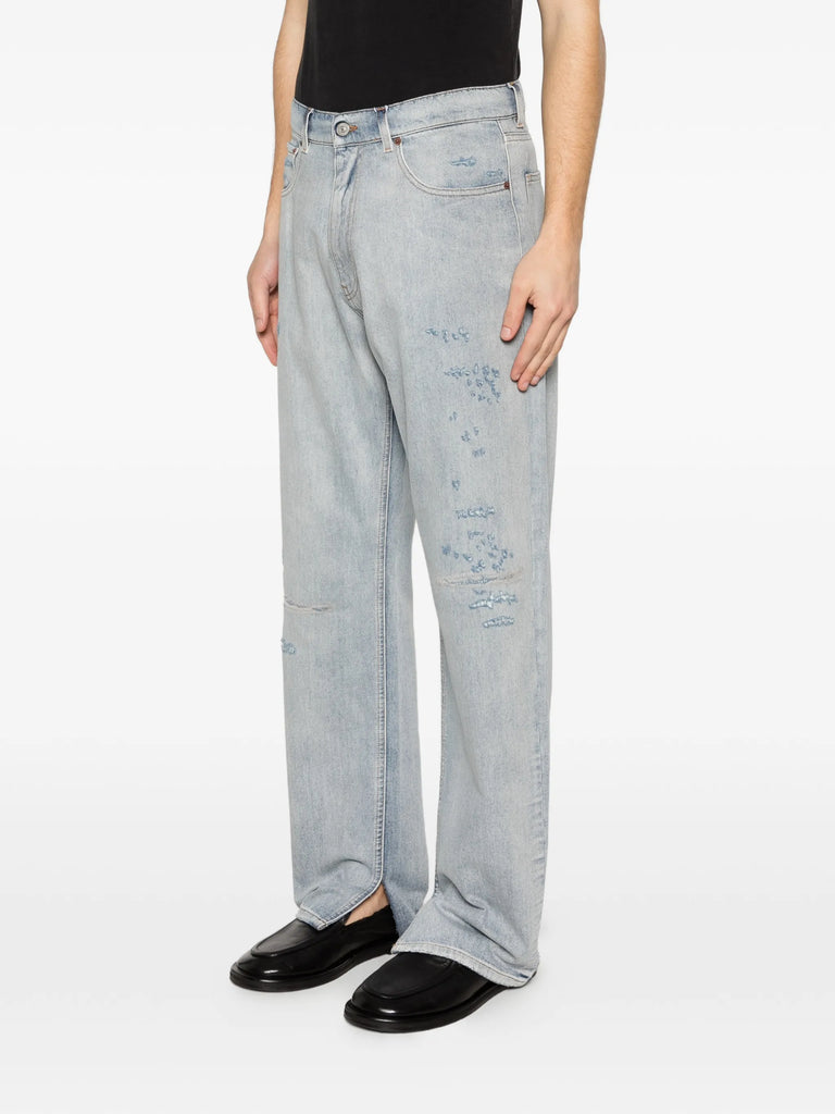 distressed jeans