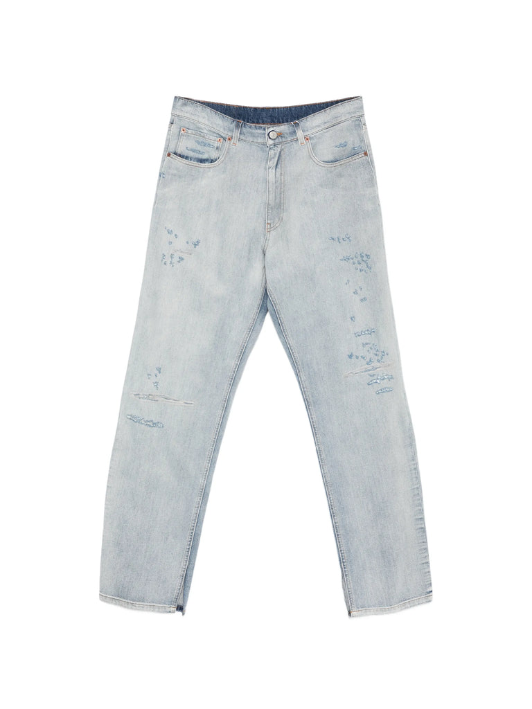 distressed jeans