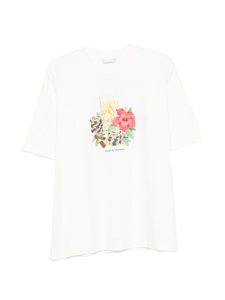 Hibiscus Club floral-print T-shirt