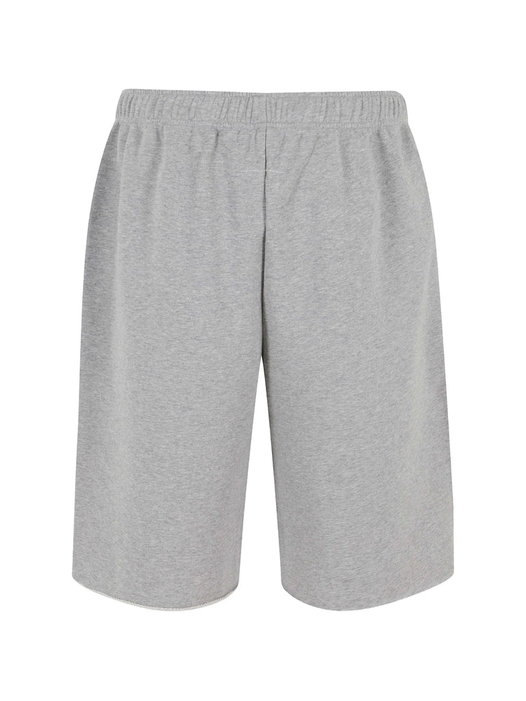 patch drawstring shorts