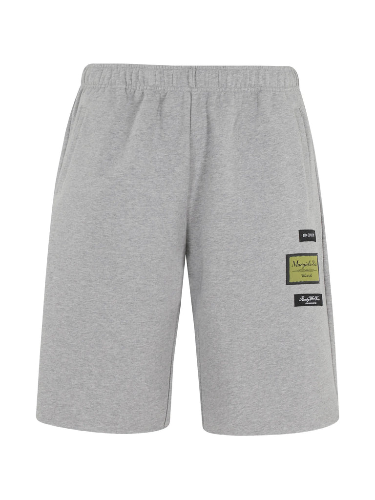 patch drawstring shorts