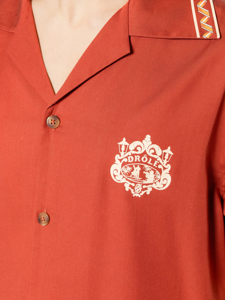 Brodée Danseurs zigzag-trim shirt