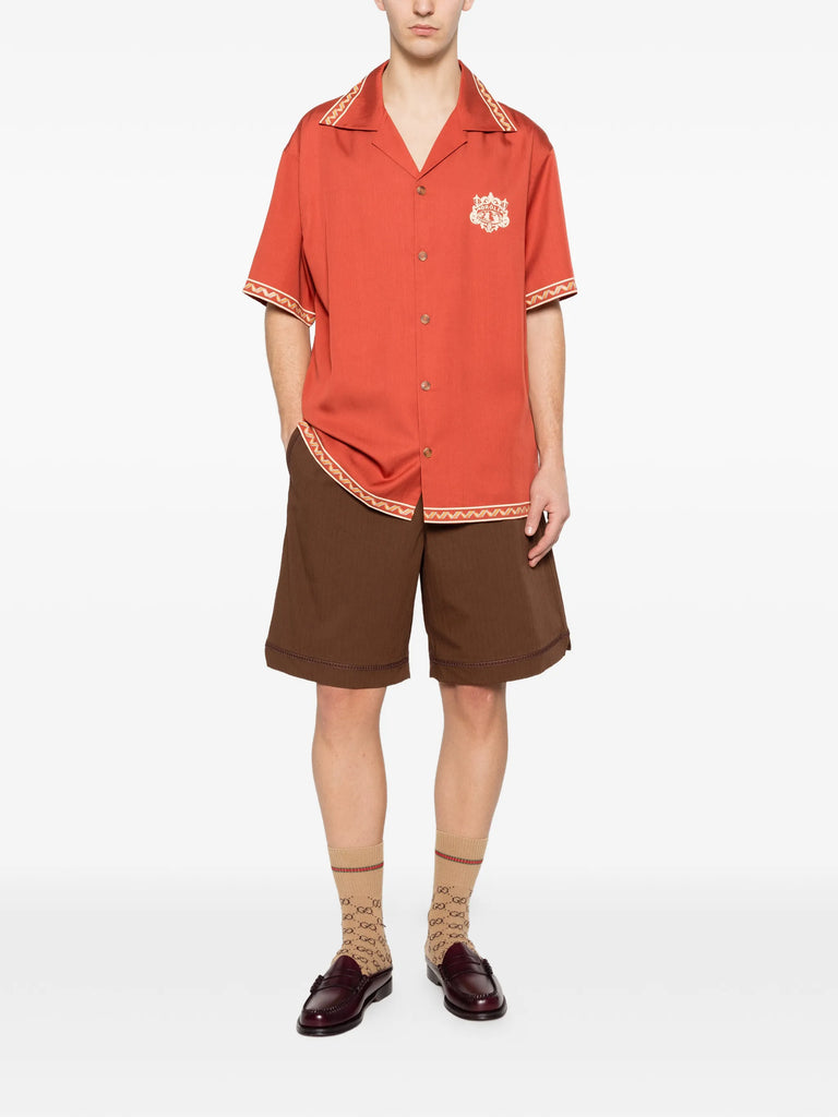 Brodée Danseurs zigzag-trim shirt
