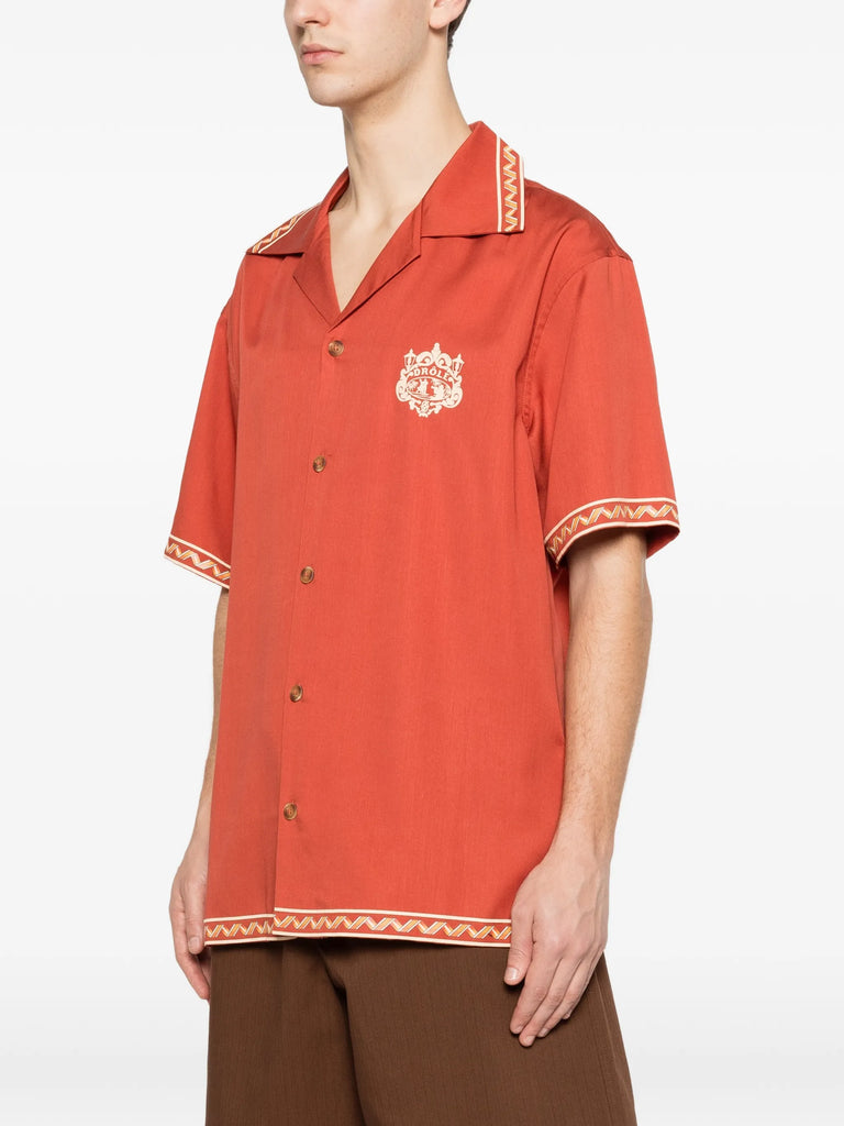 Brodée Danseurs zigzag-trim shirt