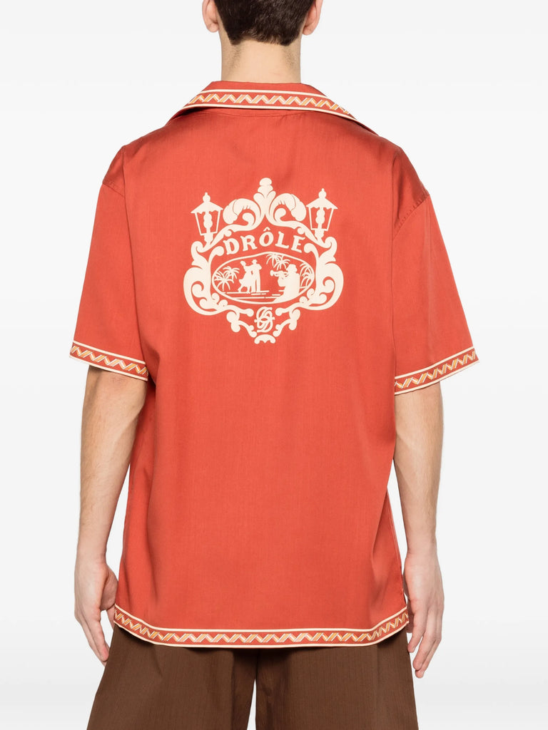 Brodée Danseurs zigzag-trim shirt