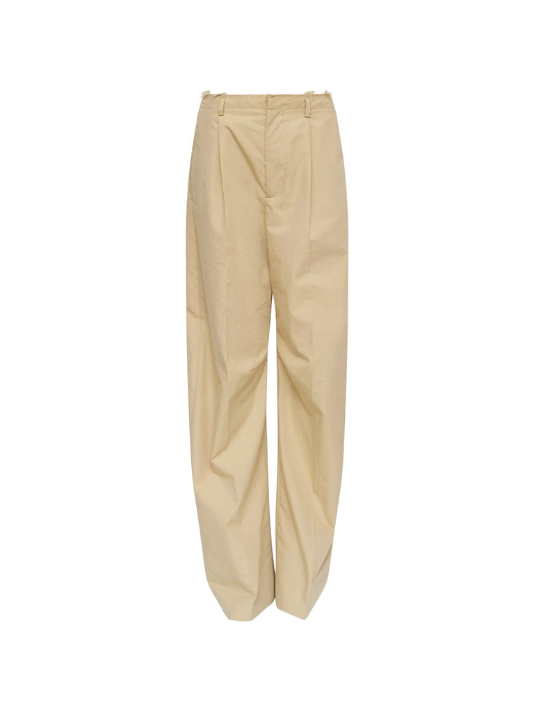belt loops wide tailored trousers