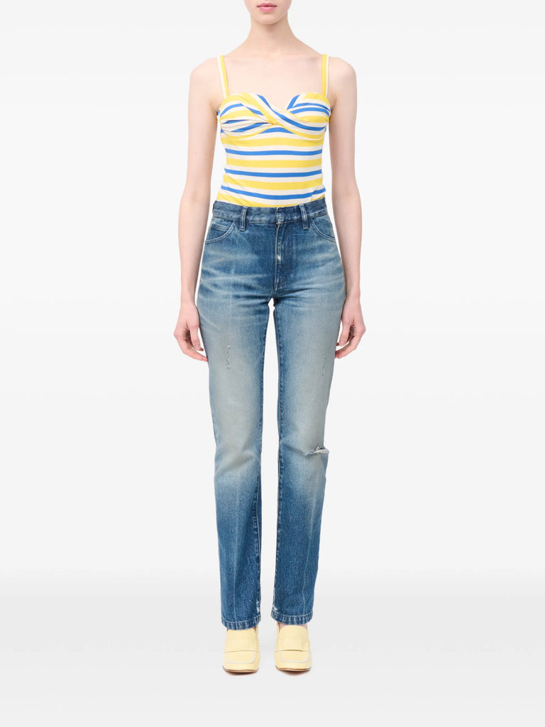 straight leg five-pocket jeans
