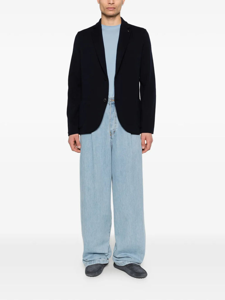 patch-pocket wool blazer