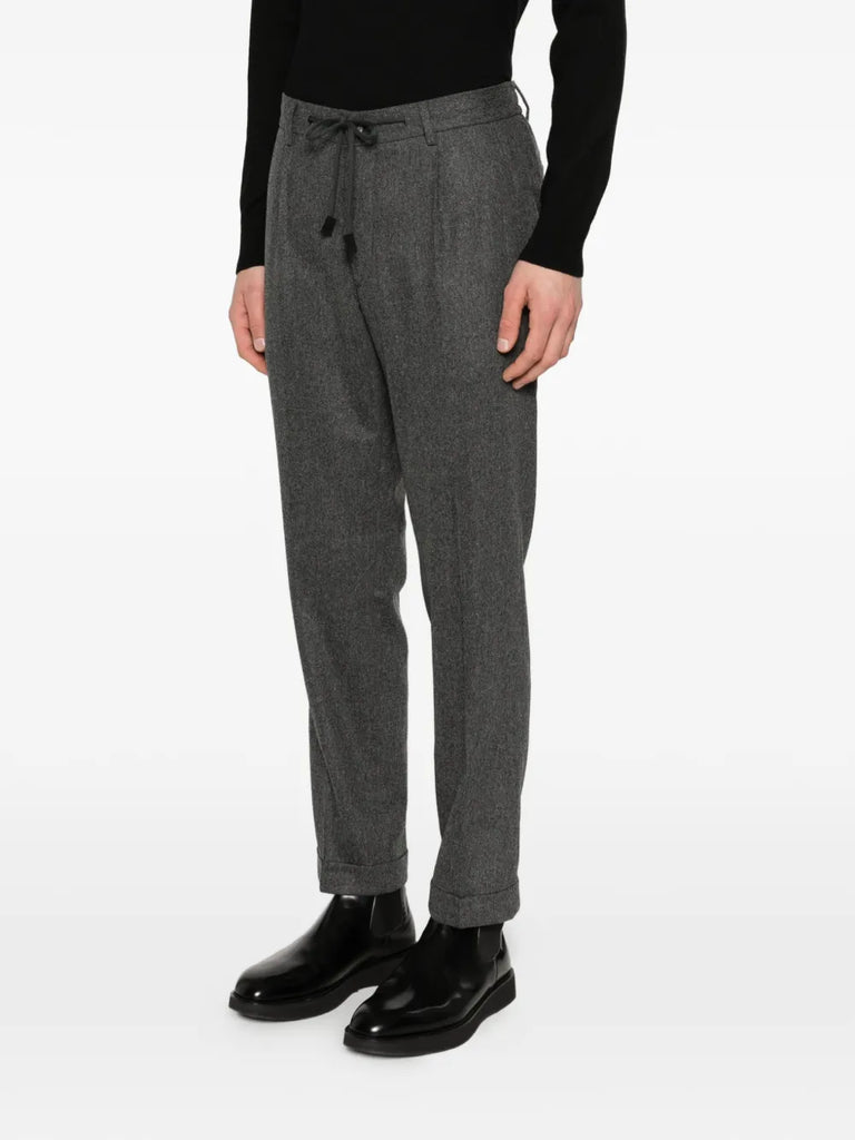 drawstring cuffed trousers