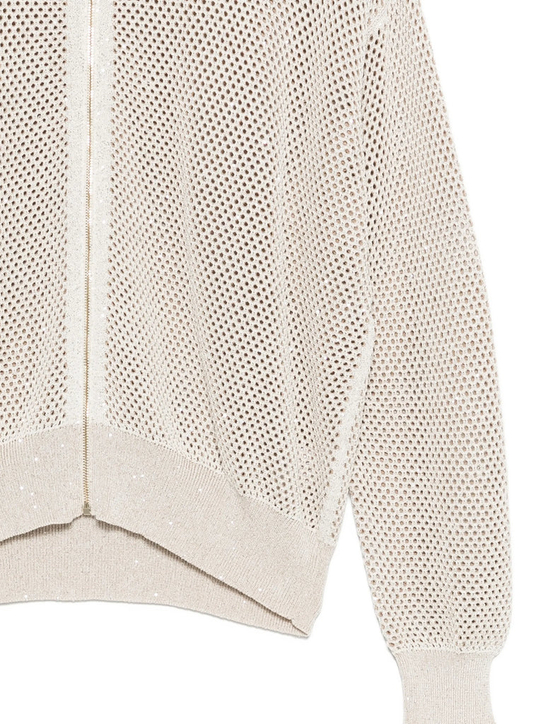 zip net cardigan