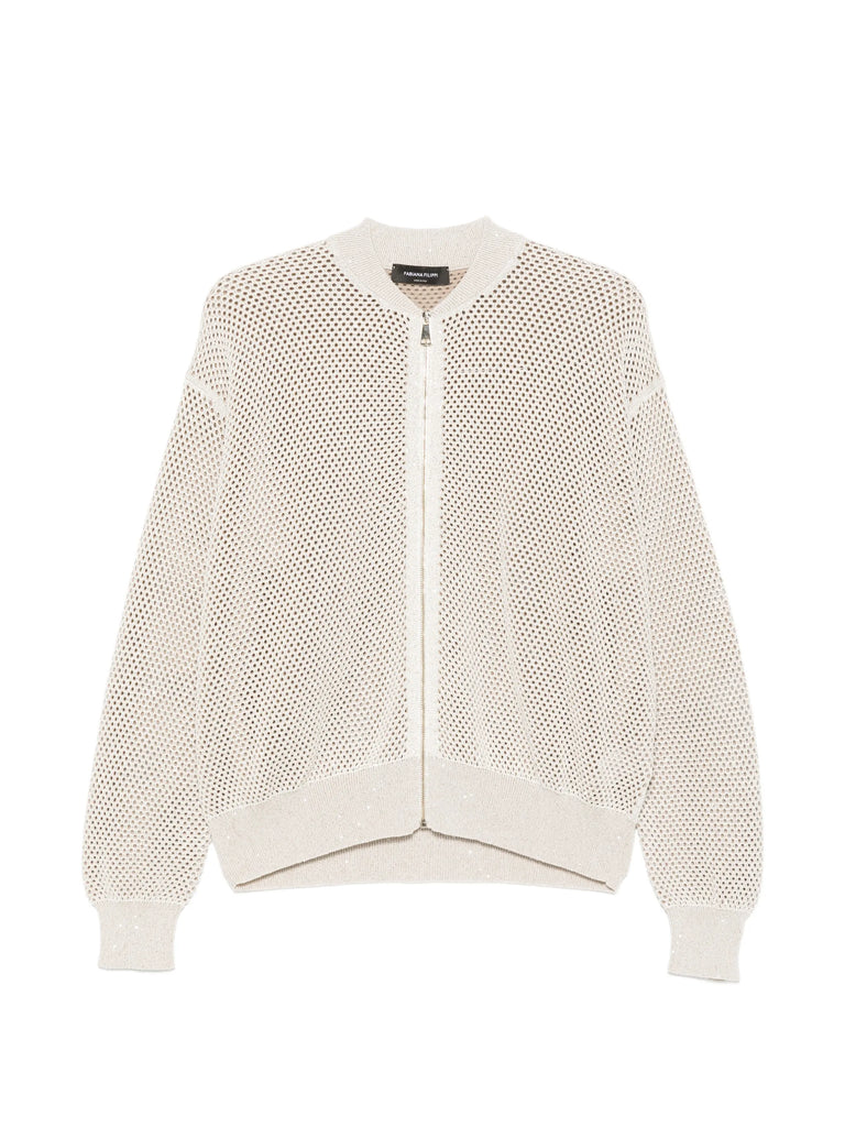 zip net cardigan