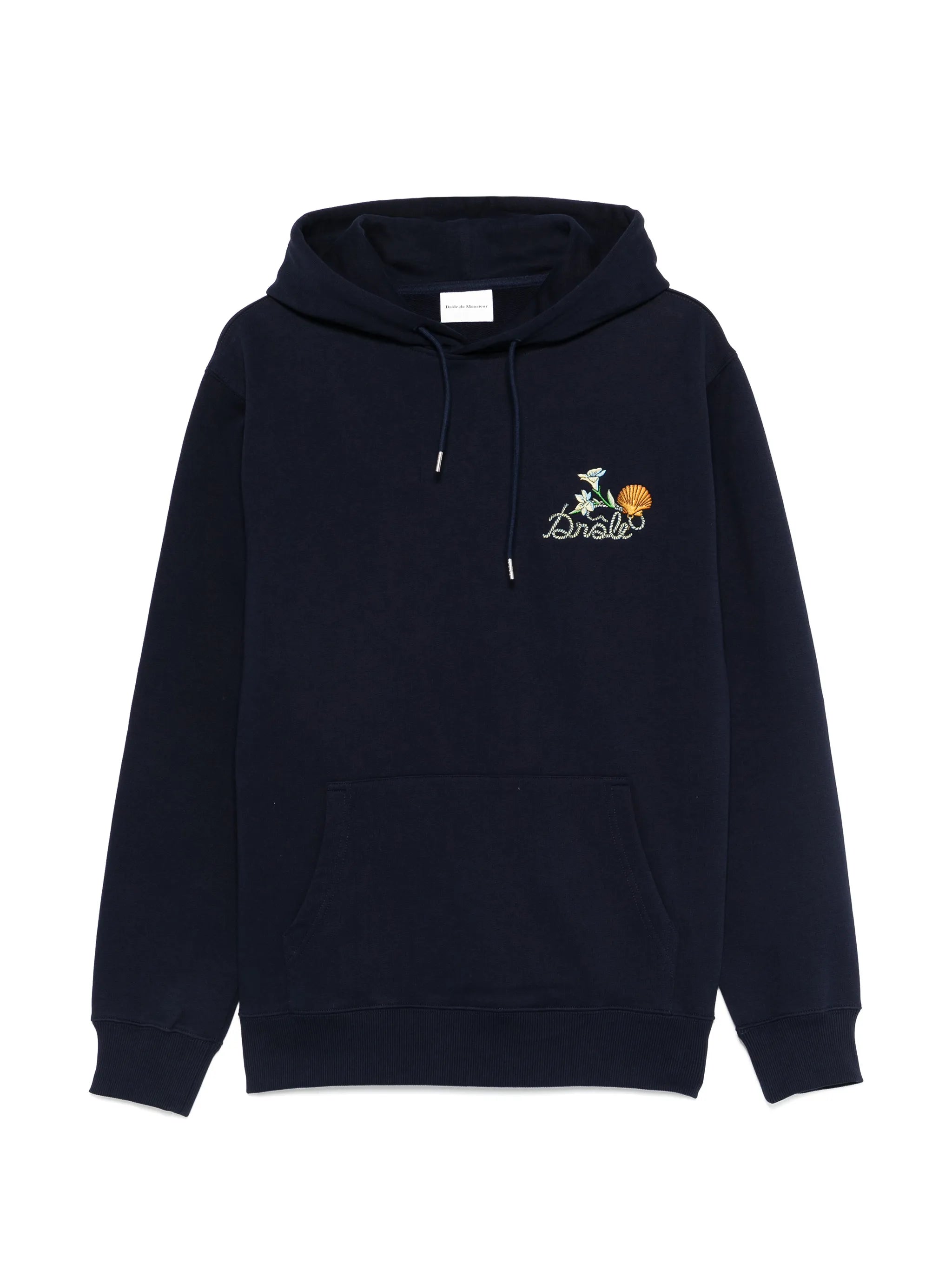 Shell embroidered hoodie
