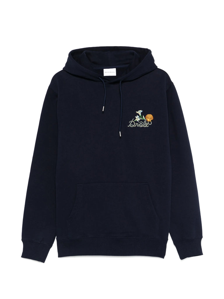 Shell embroidered hoodie