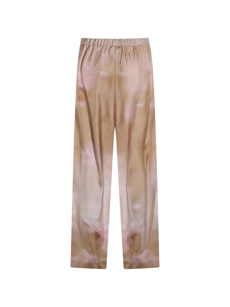 printed elasticated trousers