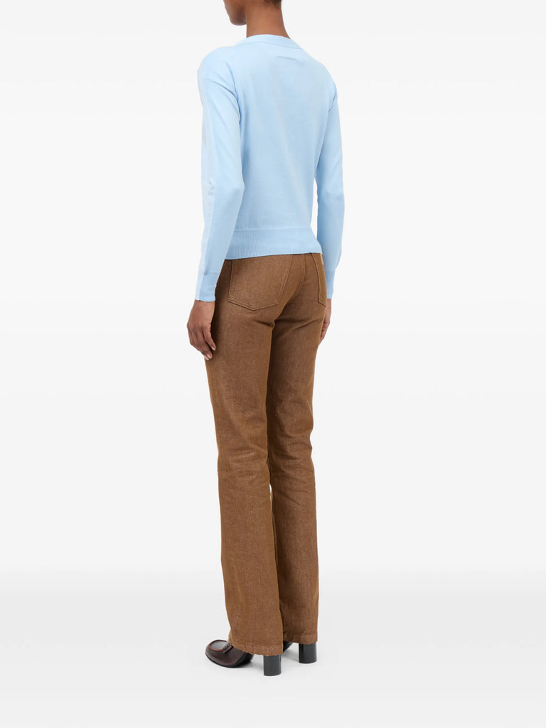 V-neck buttoned cardigan
