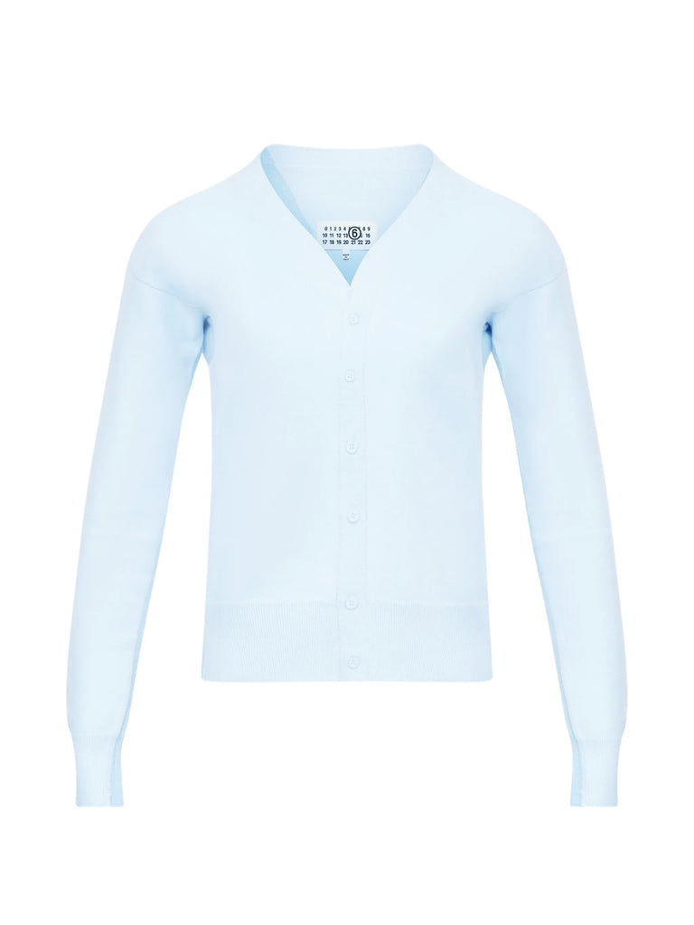 V-neck buttoned cardigan