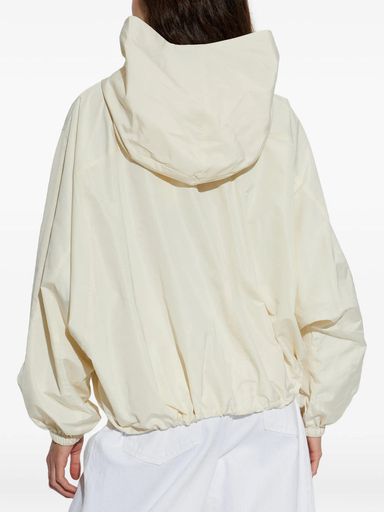drawstring hooded jacket