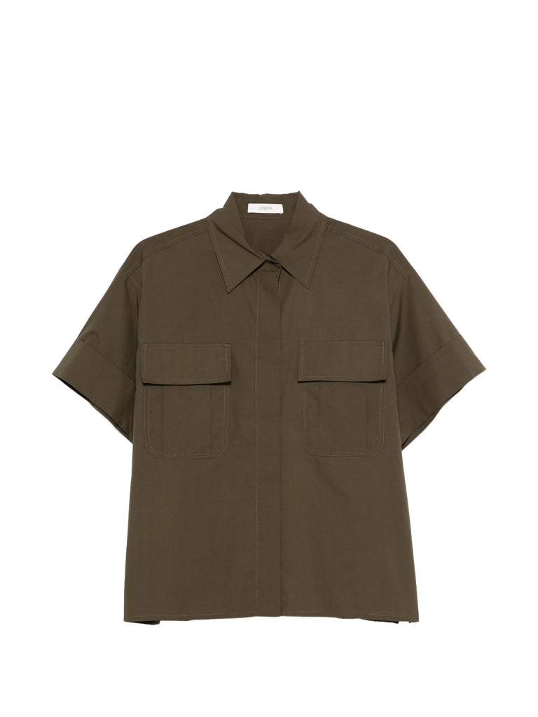 Pocket poplin shirt