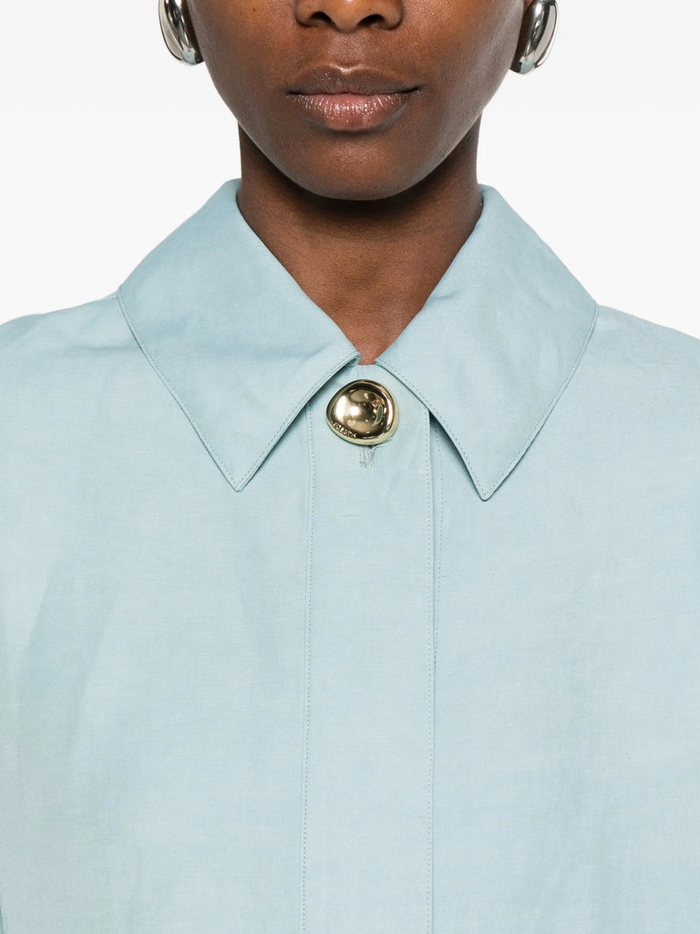 button-detail shirt