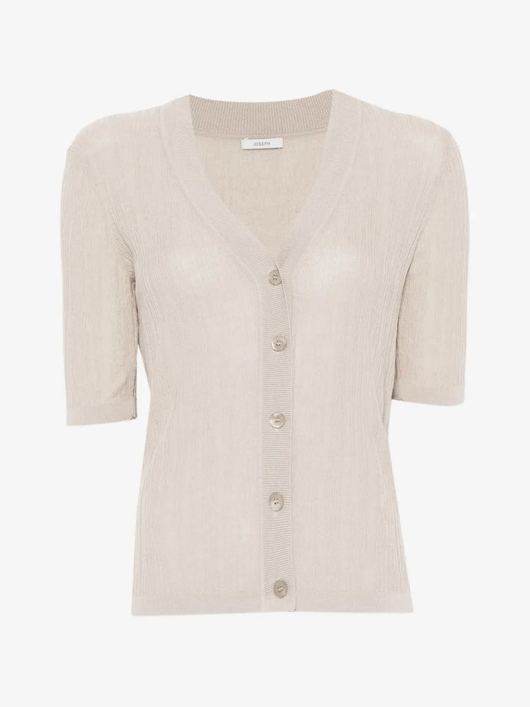 button V-neck cardigan
