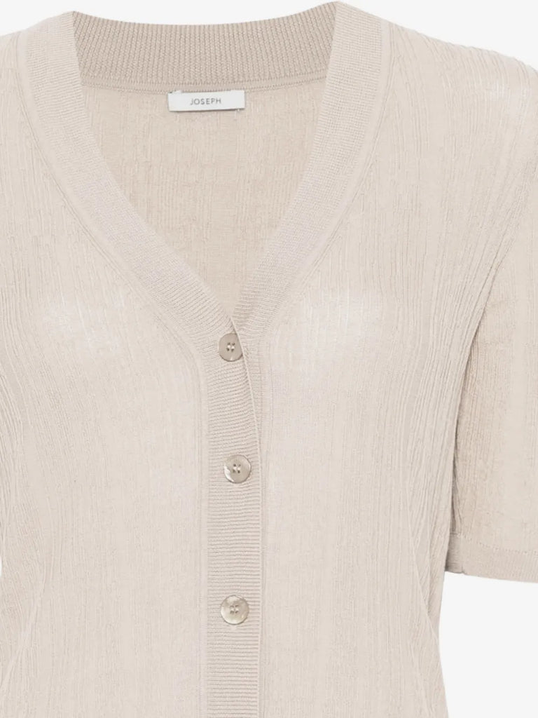 button V-neck cardigan