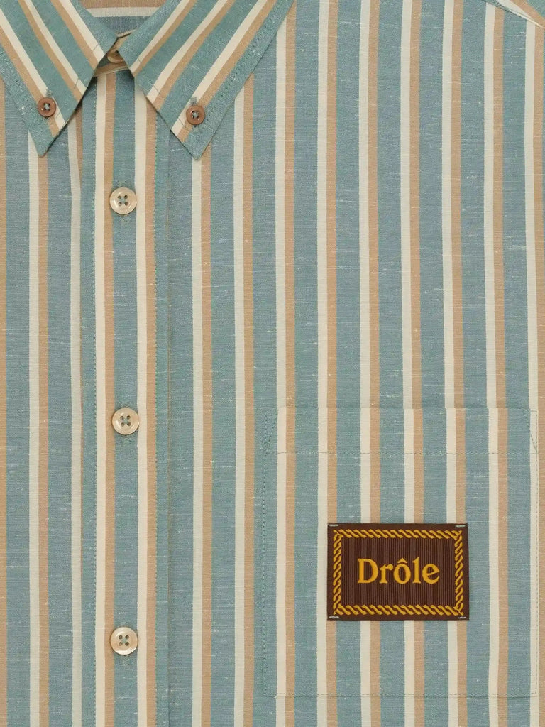 striped patch shirt