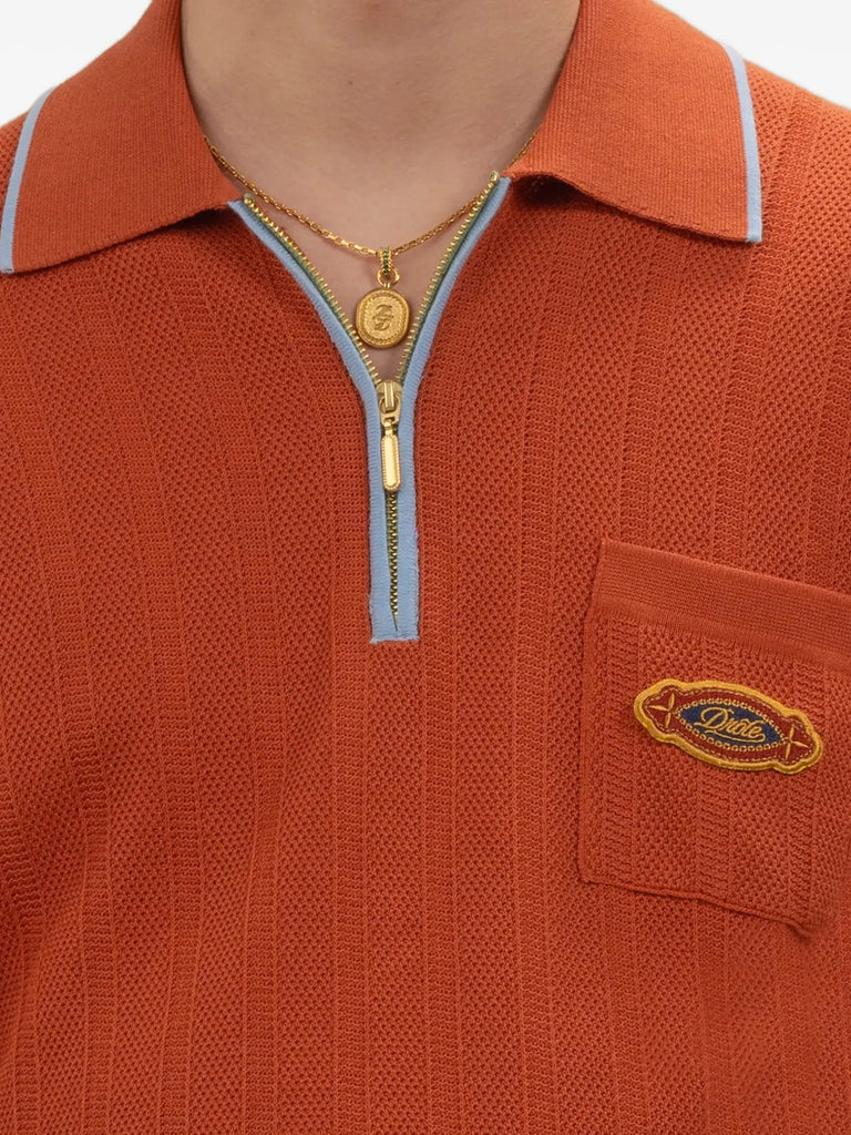 pocket-detail cotton polo shirt