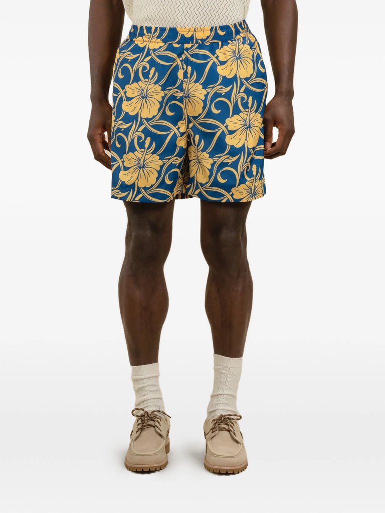 Hibiscus floral shorts