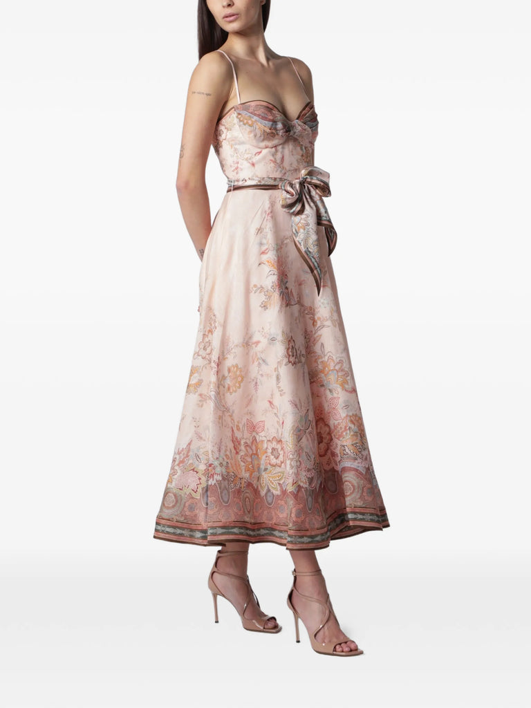 Alchemy structured midi dress