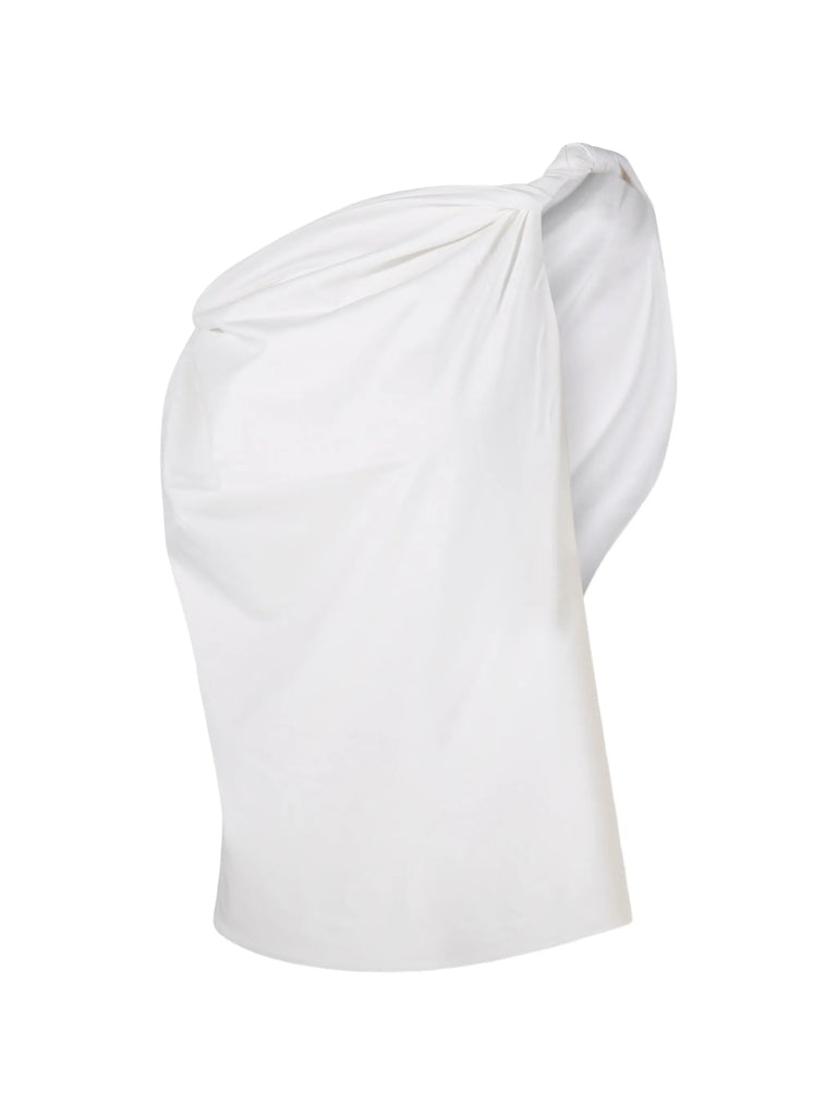 twisted draped top