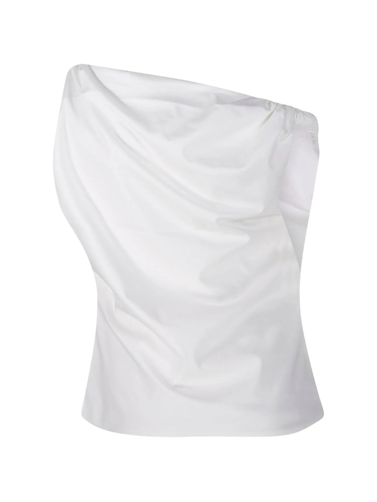 twisted draped top