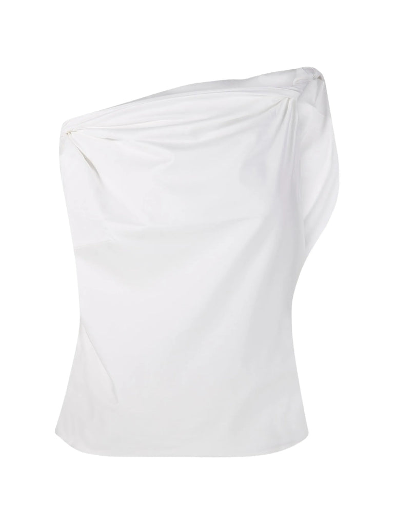 twisted draped top