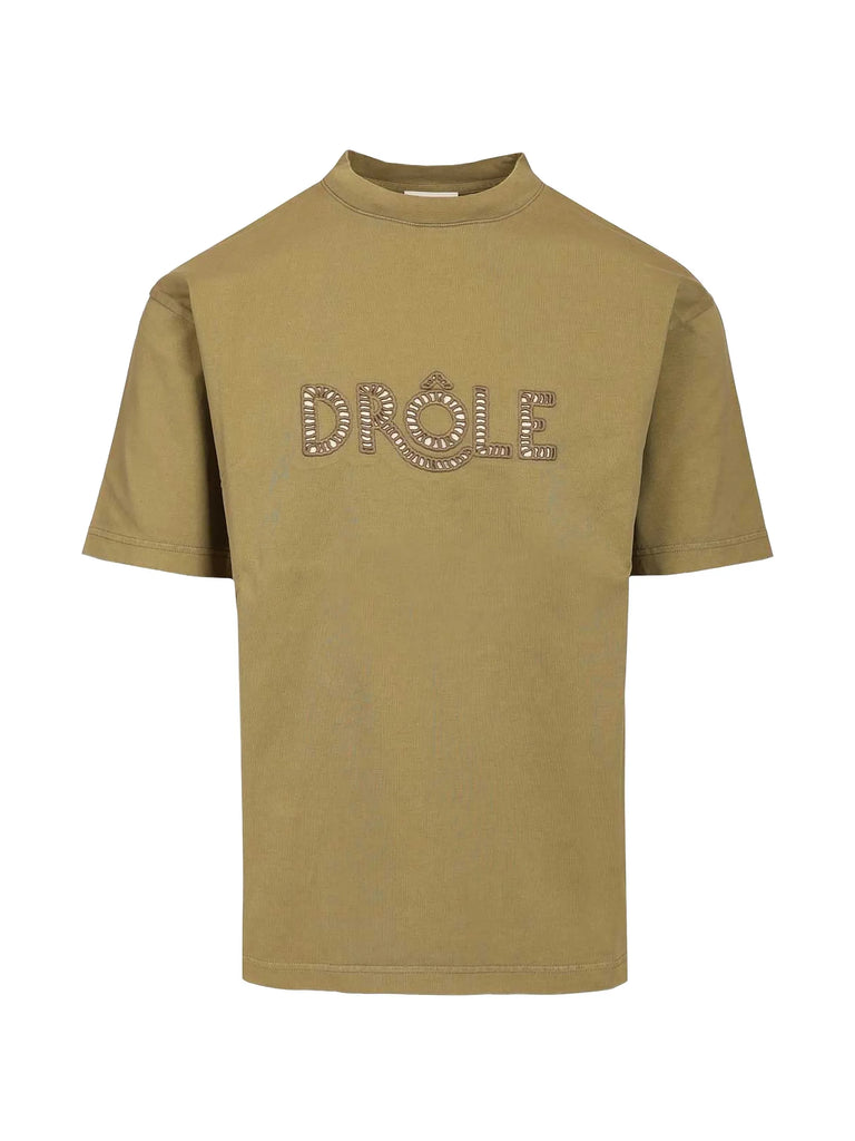 embroidered logo detail T-shirt