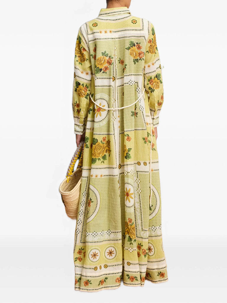 Dixie maxi shirt dress