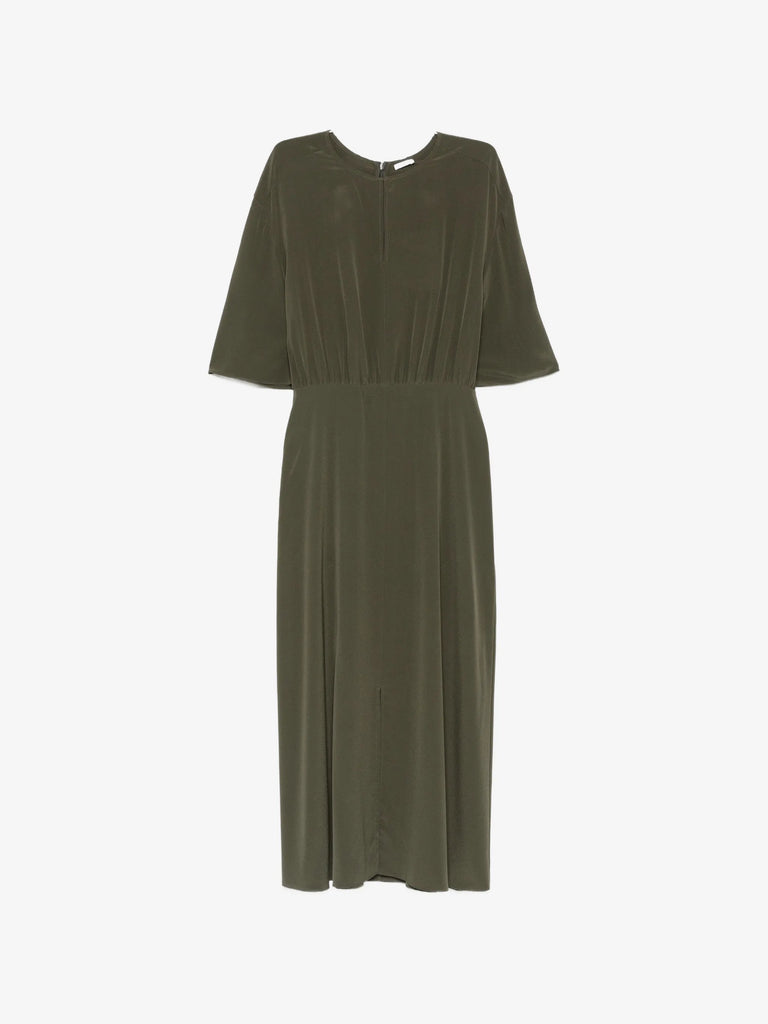 Silsila gathered waistline split dress