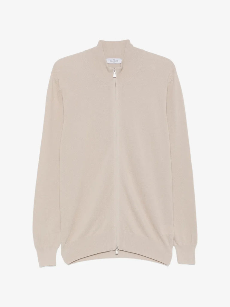 zipped cardigan