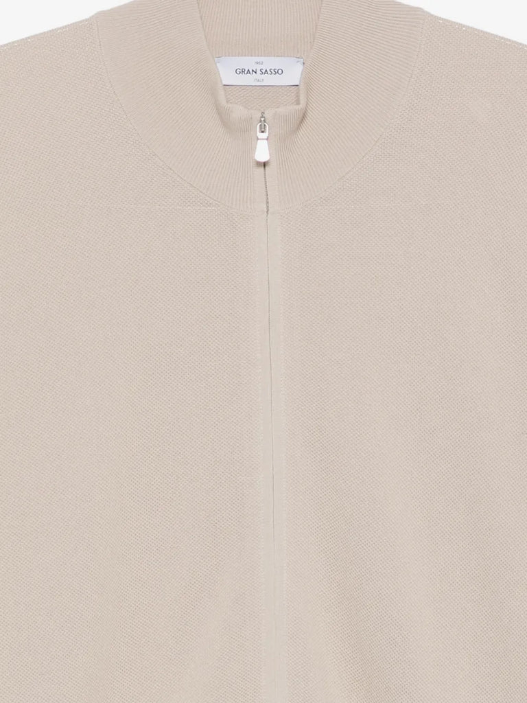zipped cardigan
