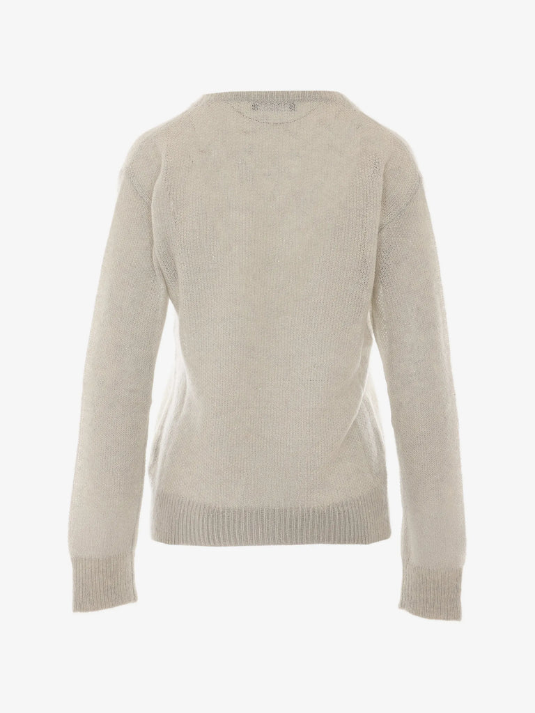 sequin-embellished V-neck sweater