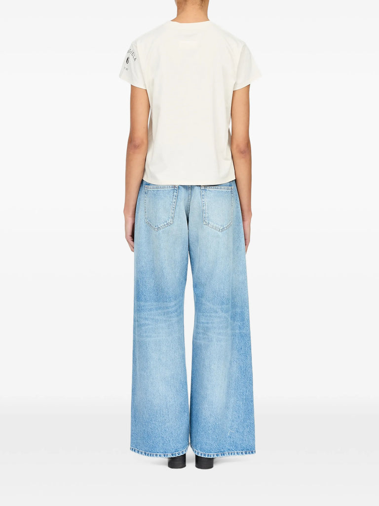 mannequin-print cotton jersey T-shirt
