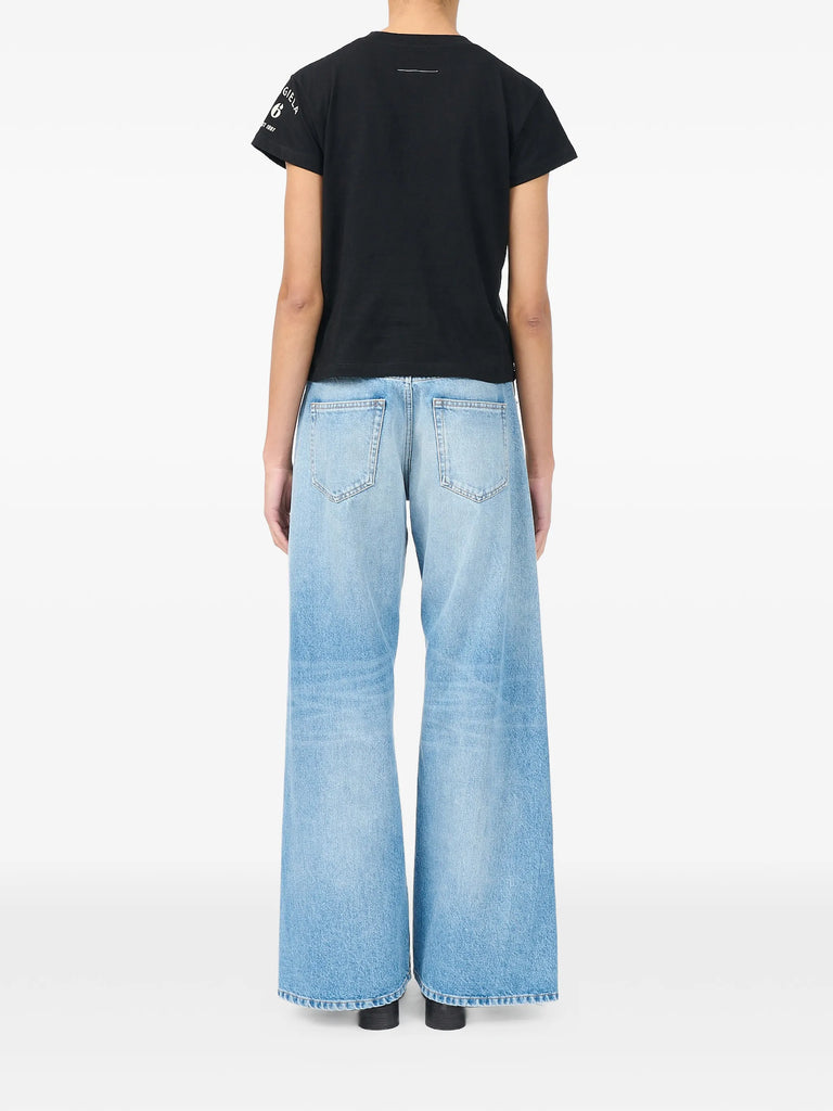 mannequin-print cotton jersey T-shirt