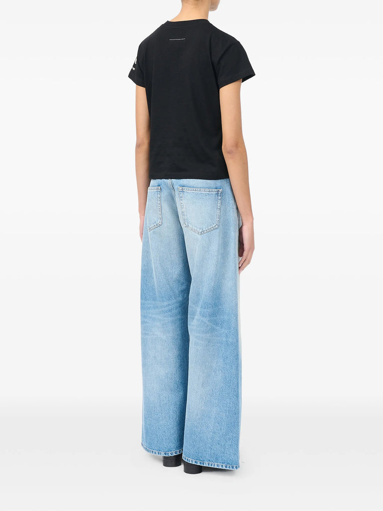 mannequin-print cotton jersey T-shirt