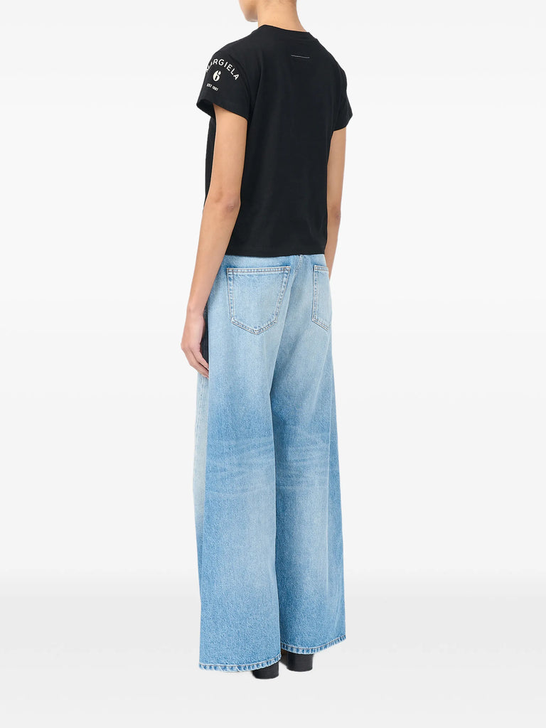 mannequin-print cotton jersey T-shirt