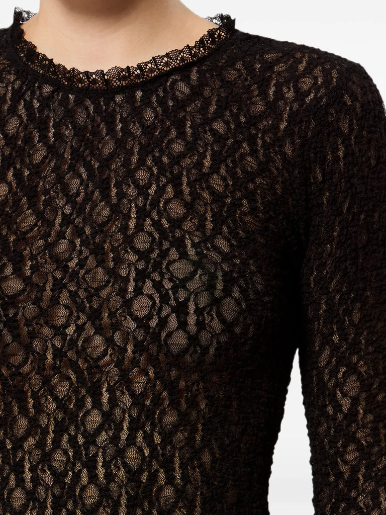 Brany stretch-lace top