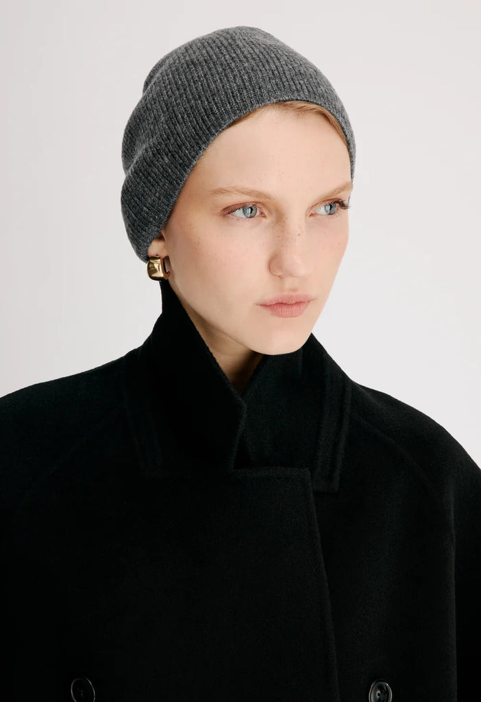 Yana ribbed-knit beanie hat