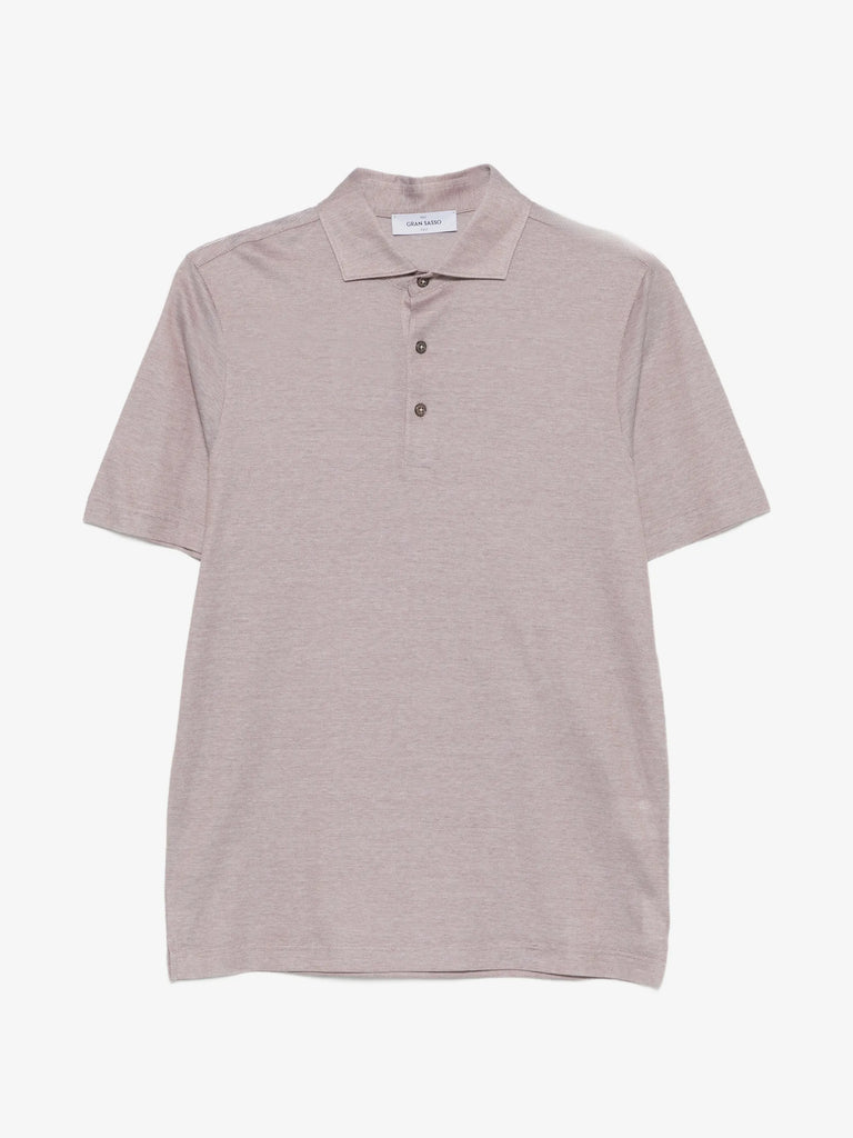 buttoned polo shirt