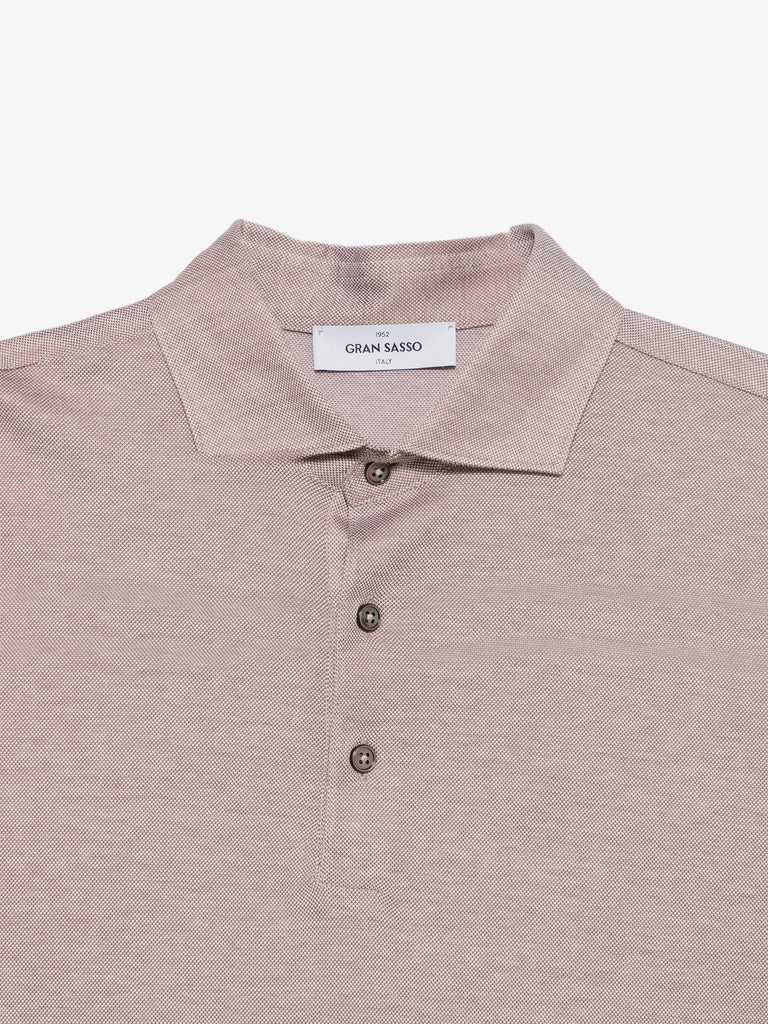buttoned polo shirt