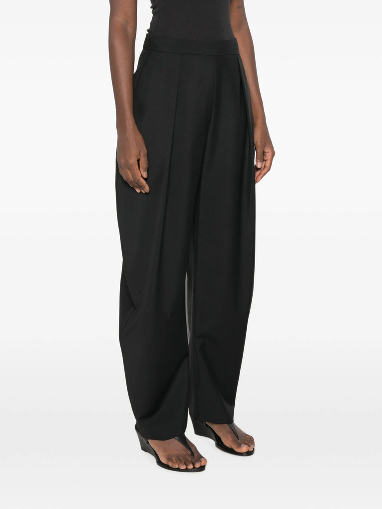 pleated wide-leg trousers