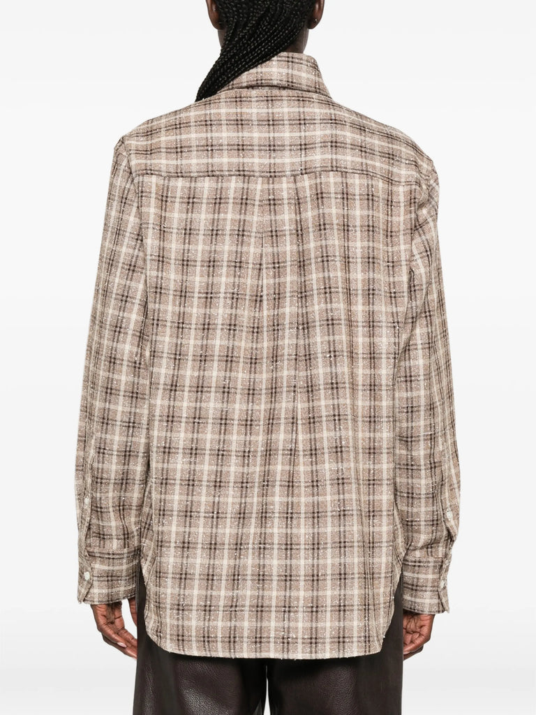 check-pattern shirt