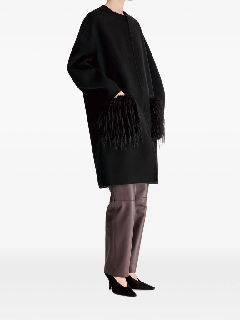 Cilia collarless coat